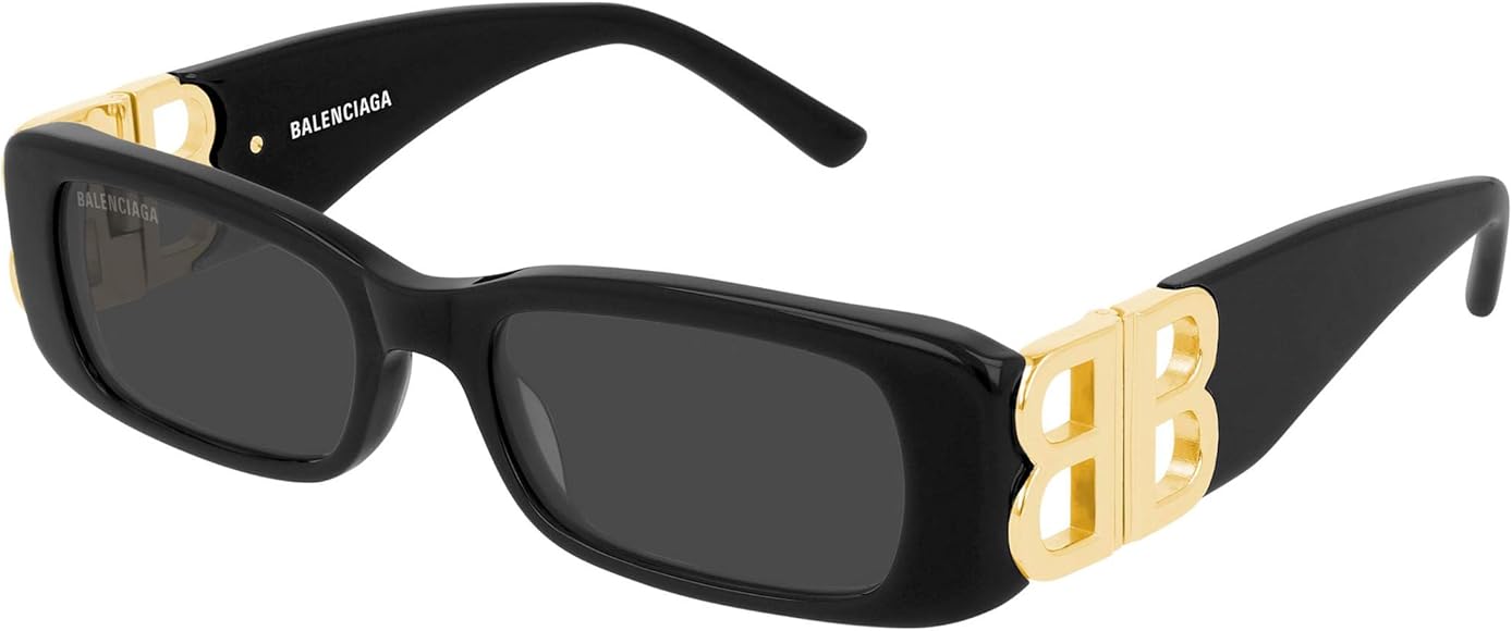 Amazon | [バレンシアガ] BB0096S 女性 サングラス BLACK/GREY 51/18